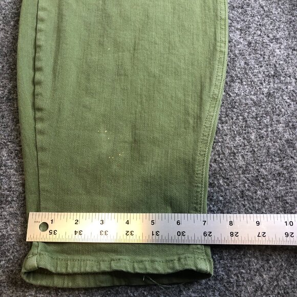 Judy Blue Jeans Womens Green 24W Green Garment Dyed High Rise Elastic Waist - Picture 10 of 13